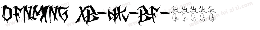 DFNMing XB-HK-BF字体转换